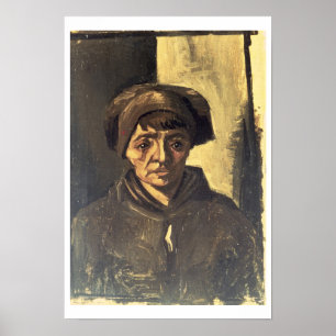 Vincent van Gogh Bust of a Peasant, 1884 Poster