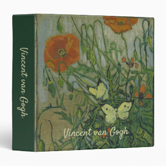 Vincent van Gogh - Butterflies and Poppies Binder
