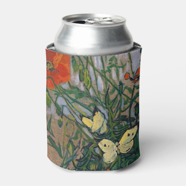 Vincent van Gogh - Butterflies and Poppies Can Cooler (Can Front)