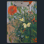 Vincent van Gogh - Butterflies and Poppies Clipboard<br><div class="desc">Butterflies and Poppies - Vincent van Gogh,  Oil on Canvas,  1890</div>