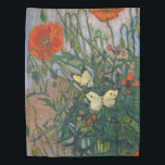 Vincent van Gogh - Butterflies and Poppies Duvet Cover<br><div class="desc">Butterflies and Poppies - Vincent van Gogh,  Oil on Canvas,  1890</div>