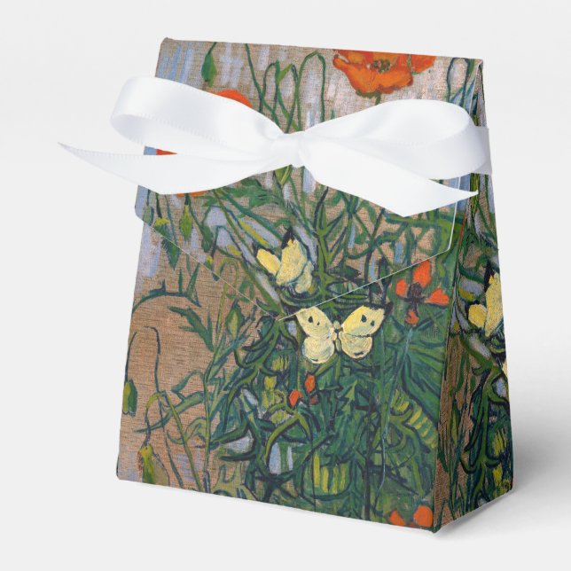 Vincent van Gogh - Butterflies and Poppies Favor Box (Front Side)