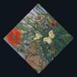 Vincent van Gogh - Butterflies and Poppies Graduation Cap Topper<br><div class="desc">Butterflies and Poppies - Vincent van Gogh,  Oil on Canvas,  1890</div>