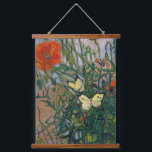 Vincent van Gogh - Butterflies and Poppies Hanging Tapestry<br><div class="desc">Butterflies and Poppies - Vincent van Gogh,  Oil on Canvas,  1890</div>