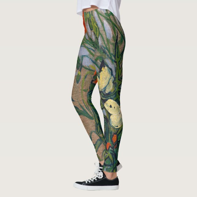 Vincent van Gogh - Butterflies and Poppies Leggings (Left)