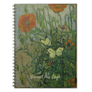 Vincent van Gogh - Butterflies and Poppies Notebook