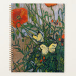 Vincent van Gogh - Butterflies and Poppies Planner<br><div class="desc">Butterflies and Poppies - Vincent van Gogh,  Oil on Canvas,  1890</div>