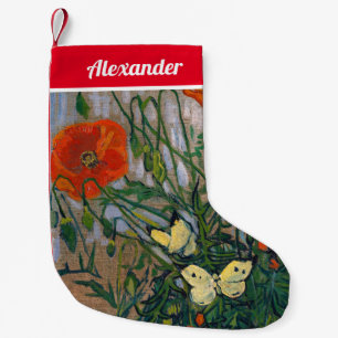 Vincent van Gogh - Butterflies and Poppies Small Christmas Stocking