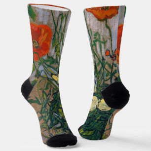 Vincent van Gogh - Butterflies and Poppies Socks