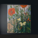 Vincent van Gogh - Butterflies and Poppies Tapestry<br><div class="desc">Butterflies and Poppies - Vincent van Gogh,  Oil on Canvas,  1890</div>