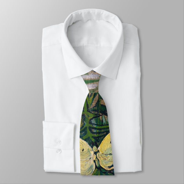 Vincent van Gogh - Butterflies and Poppies Tie (Tied)