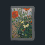 Vincent van Gogh - Butterflies and Poppies Trifold Wallet<br><div class="desc">Butterflies and Poppies - Vincent van Gogh,  Oil on Canvas,  1890</div>