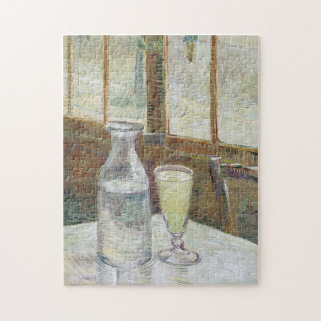 Vincent Van Gogh Cafe Table with Absinthe Jigsaw Puzzle (Vertical)