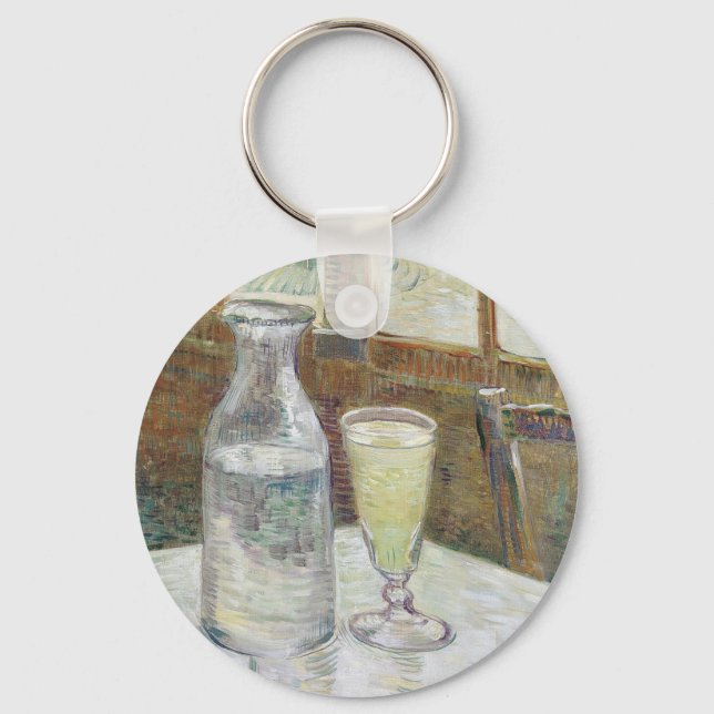 Vincent Van Gogh Cafe Table with Absinthe Keychain (Front)