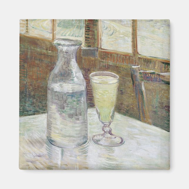 Vincent Van Gogh Cafe Table with Absinthe Magnet (Front)