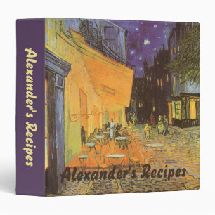 Vincent van Gogh - Cafe Terrace at Night Binder