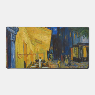 Vincent van Gogh - Cafe Terrace at Night Desk Mat