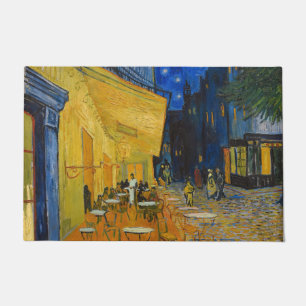 Vincent van Gogh - Cafe Terrace at Night Doormat