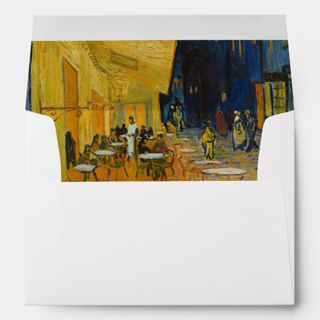 Vincent van Gogh - Cafe Terrace at Night Envelope (Back (Bottom))