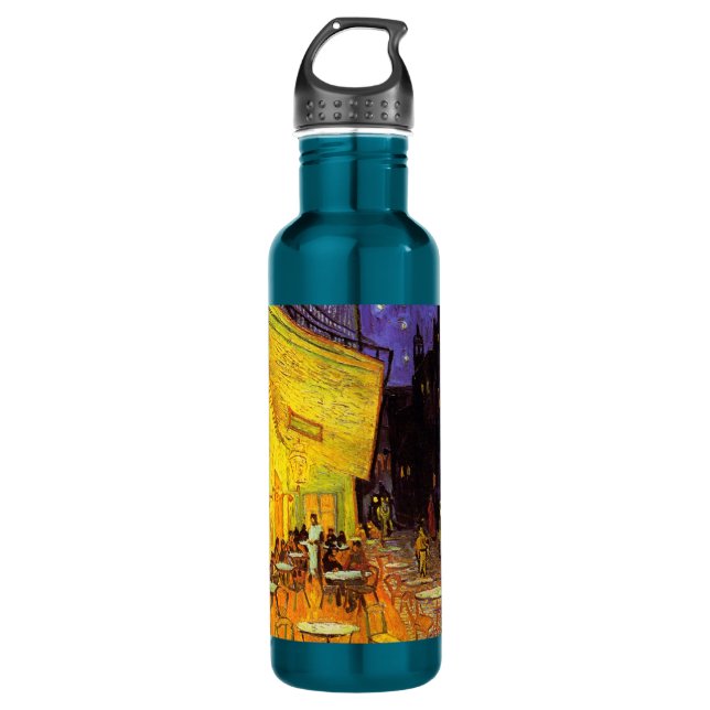 Vincent Van Gogh Cafe Terrace At Night Fine Art 710 Ml Water Bottle (Front)