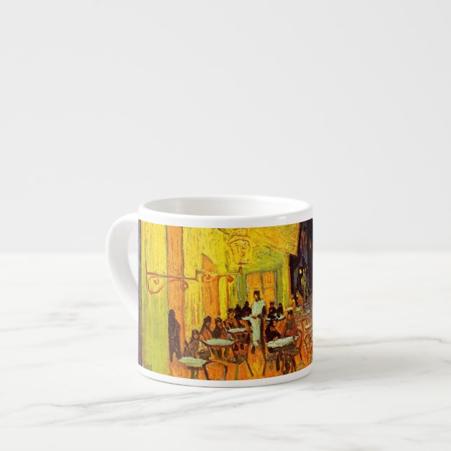 Vincent Van Gogh Cafe Terrace At Night Fine Art Espresso Cup