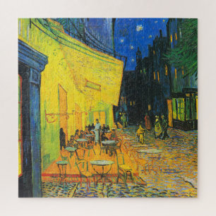 Vincent Van Gogh Cafe Terrace At Night Fine Art Jigsaw Puzzle