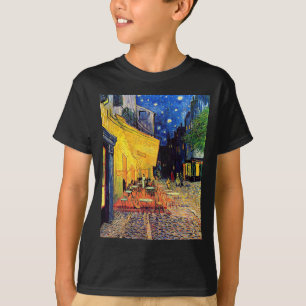 Vincent Van Gogh - Cafe Terrace At Night Fine Art T-Shirt