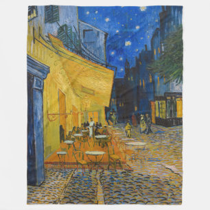 Vincent van Gogh - Cafe Terrace at Night Fleece Blanket