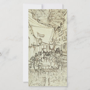 Vincent van Gogh - Cafe Terrace at Night Holiday Card