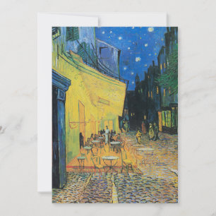Vincent van Gogh Café Terrace at Night Invitation