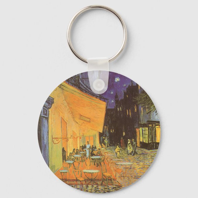 Vincent van Gogh - Cafe Terrace at Night Keychain (Front)