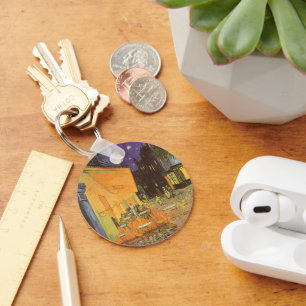 Vincent van Gogh - Cafe Terrace at Night Keychain