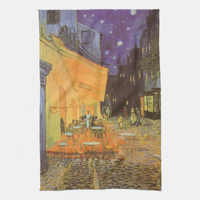Vincent van Gogh - Cafe Terrace at Night Kitchen Towel (Vertical)
