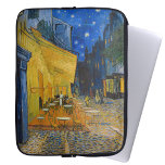 Vincent van Gogh - Cafe Terrace at Night Laptop Sleeve<br><div class="desc">Cafe Terrace on the Place du Forum at Night - Vincent van Gogh,  1888</div>