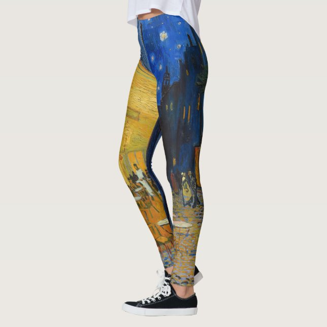 Vincent van Gogh - Cafe Terrace at Night Leggings (Left)