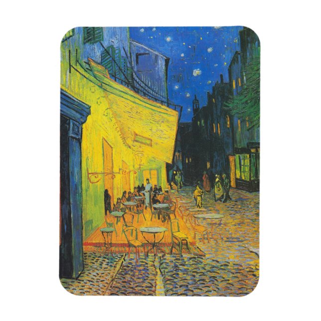 Vincent Van Gogh Cafe Terrace at Night Magnet (Vertical)