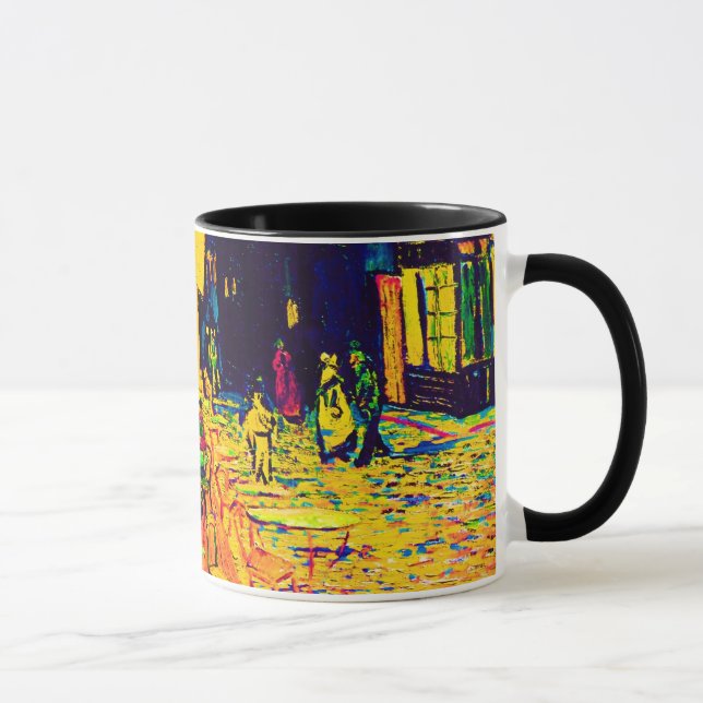 Vincent Van Gogh - Cafe Terrace At Night Pop Art Mug (Right)
