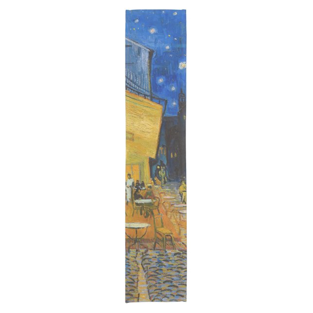 Vincent van Gogh - Cafe Terrace at Night Short Table Runner (Front)
