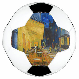Vincent van Gogh - Cafe Terrace at Night Soccer Ball