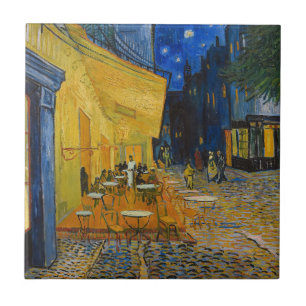 Vincent van Gogh - Cafe Terrace at Night Tile