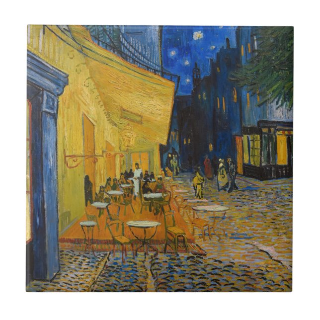 Vincent van Gogh - Cafe Terrace at Night Tile (Front)