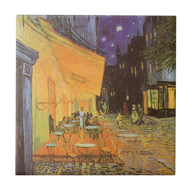 Vincent van Gogh - Cafe Terrace at Night Tile (Front)