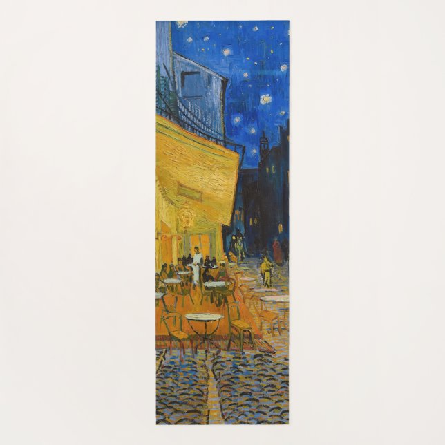 Vincent van Gogh - Cafe Terrace at Night Yoga Mat (Back)
