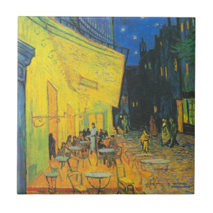 Vincent Van Gogh Cafe Terrace Masterpiece Tile