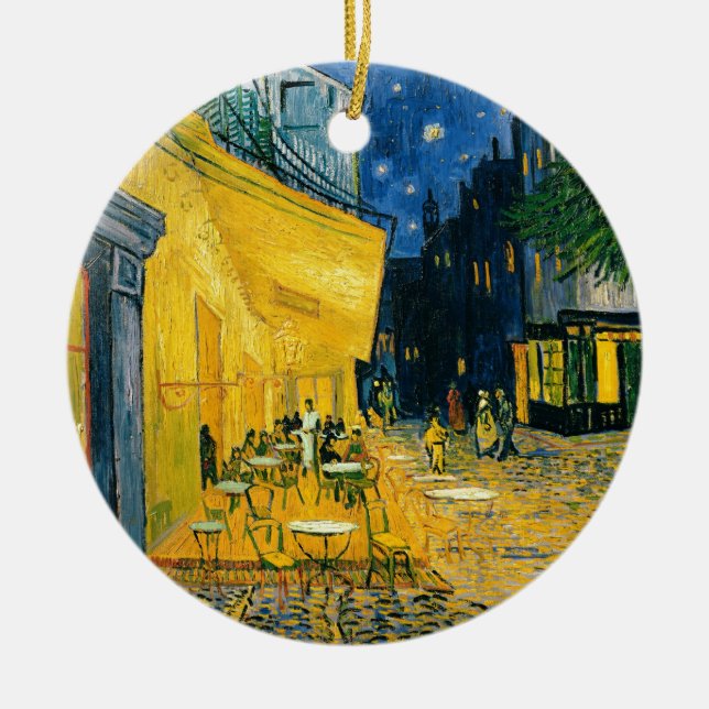 Vincent van Gogh | Cafe Terrace, Place du Forum Ceramic Ornament (Front)