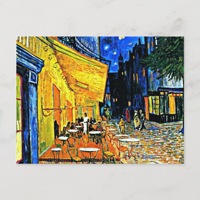 Vincent Van Gogh - Cafe Terrasse Carte postale (Devant)