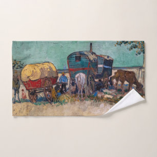 Vincent Van Gogh - Caravanes, Camp de Tziganes prè