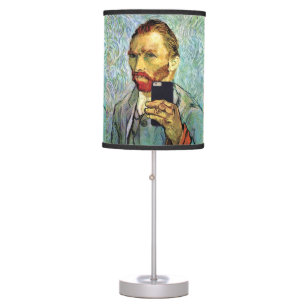 Vincent Van Gogh Cellphone Selfie Self Portrait Table Lamp