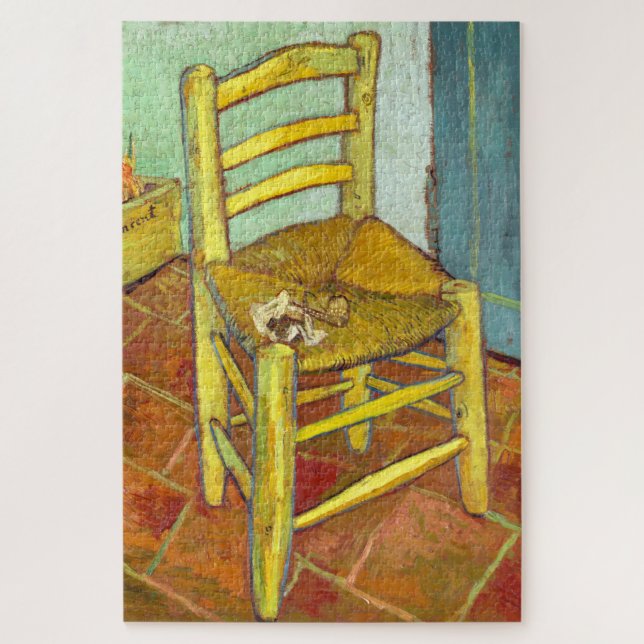 Vincent Van Gogh Chair with Pipe Jigsaw Puzzle (Vertical)