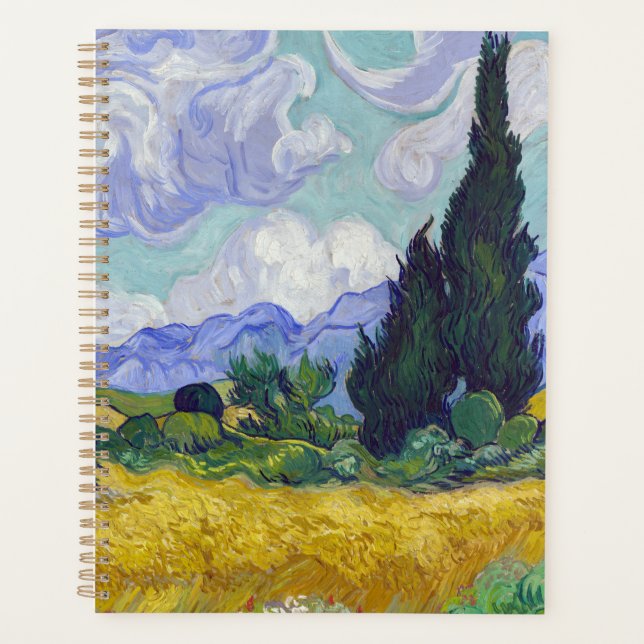 Vincent Van Gogh - Champ de blé avec cyprès (Devant)